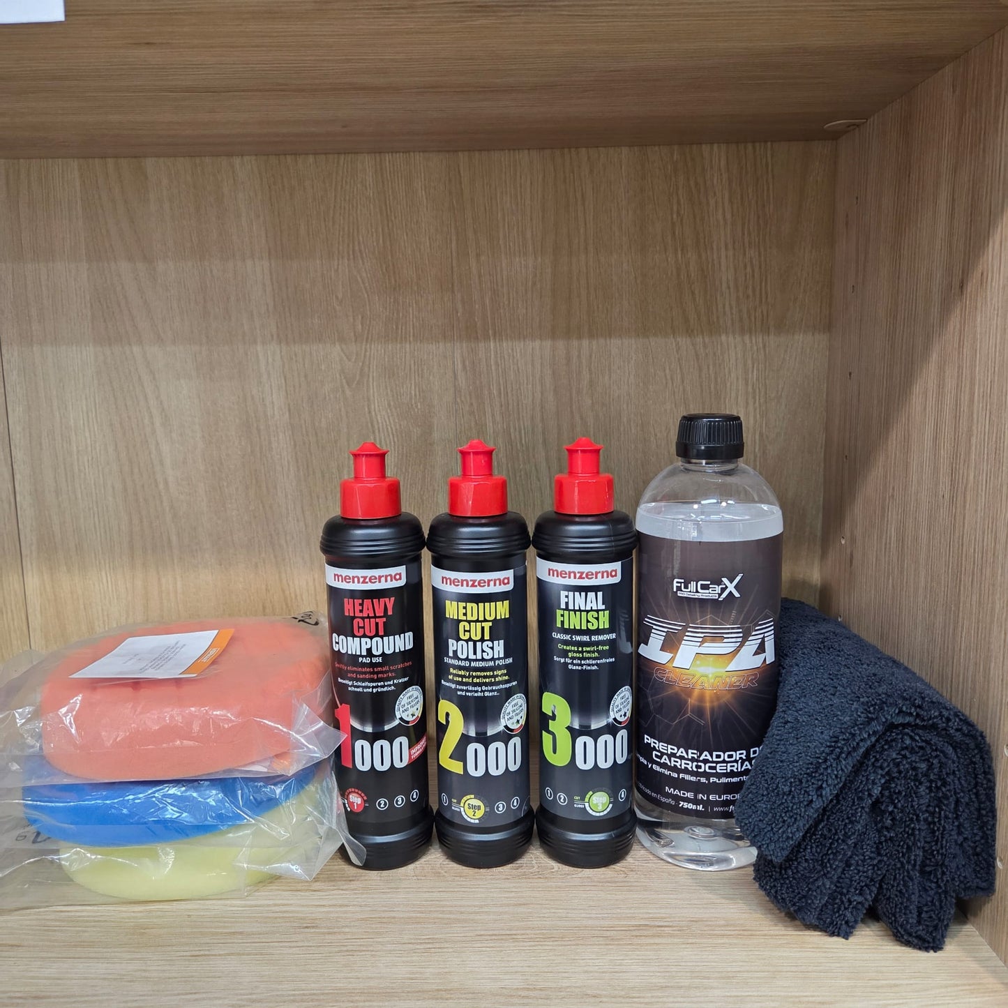 Pack completo con Pulidora ROTORBITAL 21mm 900W plato 125