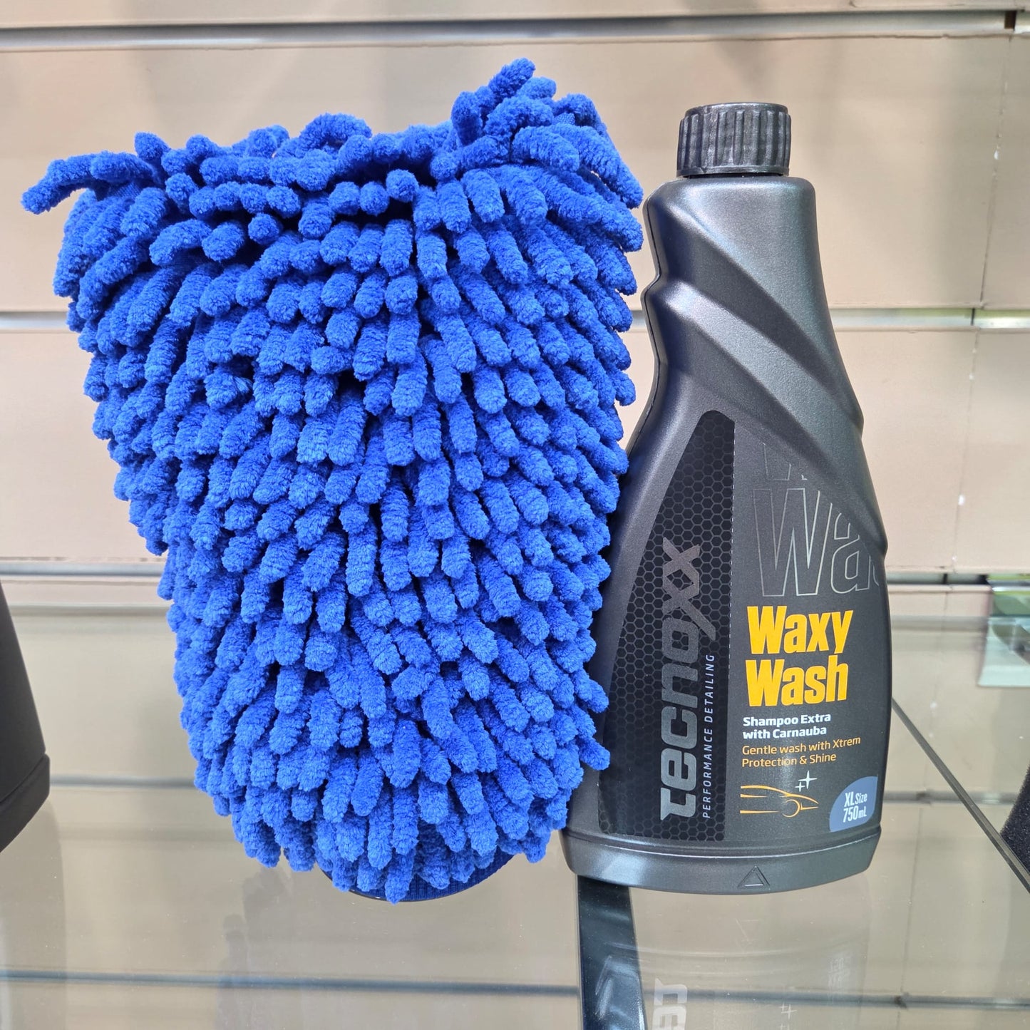 COMBO CHAMPÚ+CERA CARNAUBA+ MANOPLA DE LAVADO