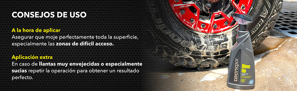 TECNOXX Rims Up Limpia lloantas acabado en brillo