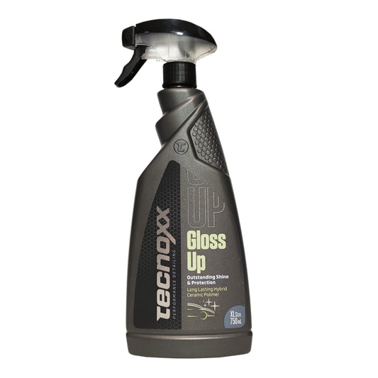 TECNOXX Gloss Up Cera híbrida carnauba mas cerámico brillo de concesionario para la carrocería