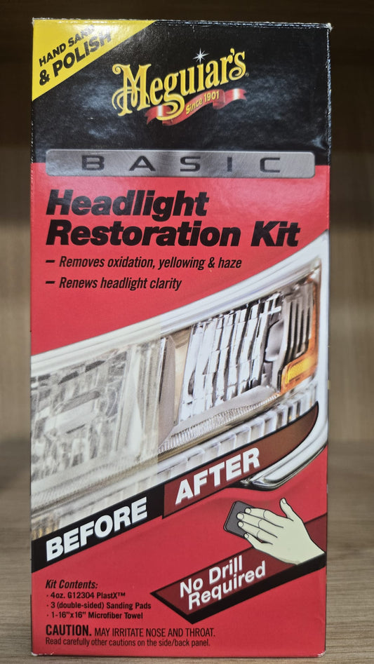KIT RESTAURACIÓN MEGUIAR'S  DE FAROS 1 PASO