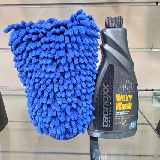 COMBO CHAMPÚ+CERA CARNAUBA+ MANOPLA DE LAVADO
